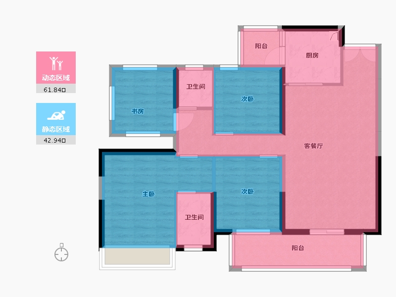 广西壮族自治区-南宁市-建工城-88.00-户型库-动静分区