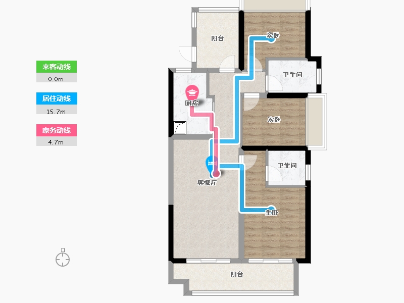 海南省-三亚市-保利悦府-89.00-户型库-动静线