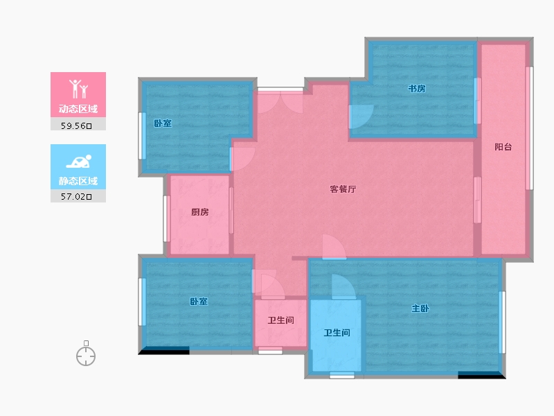 浙江省-湖州市-龙悦江南-111.02-户型库-动静分区