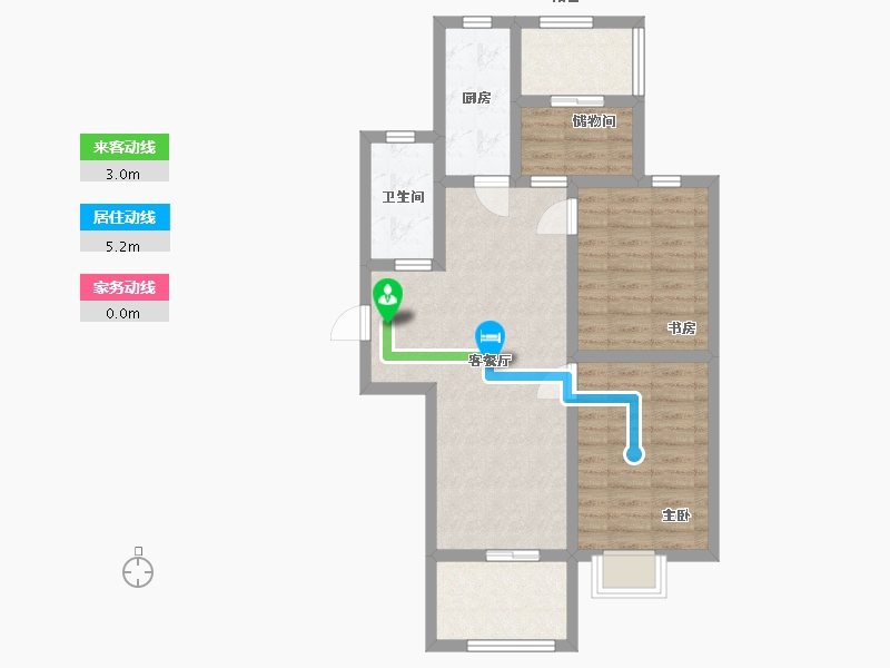 河南省-漯河市-森林庄园2期-72.00-户型库-动静线