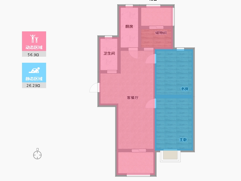 河南省-漯河市-森林庄园2期-72.00-户型库-动静分区