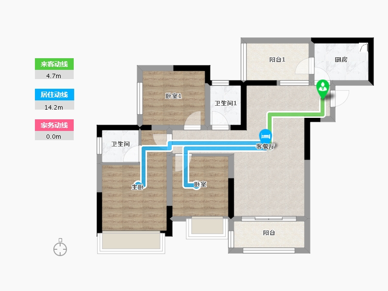 四川省-达州市-乐基优悦广场-106.01-户型库-动静线