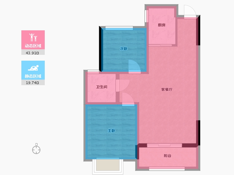 广西壮族自治区-梧州市-旺城首玺-69.00-户型库-动静分区