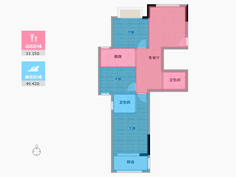 福建省-南平市-东方明珠-87.00-户型库-动静分区