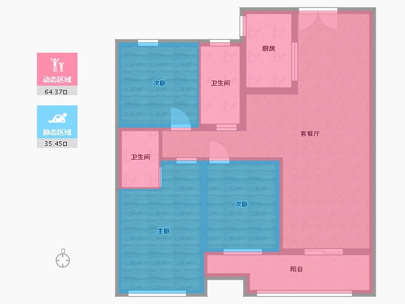 山东省-菏泽市-壹号学府-98.00-户型库-动静分区