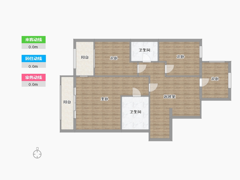 北京-北京市-九间堂-130.00-户型库-动静线