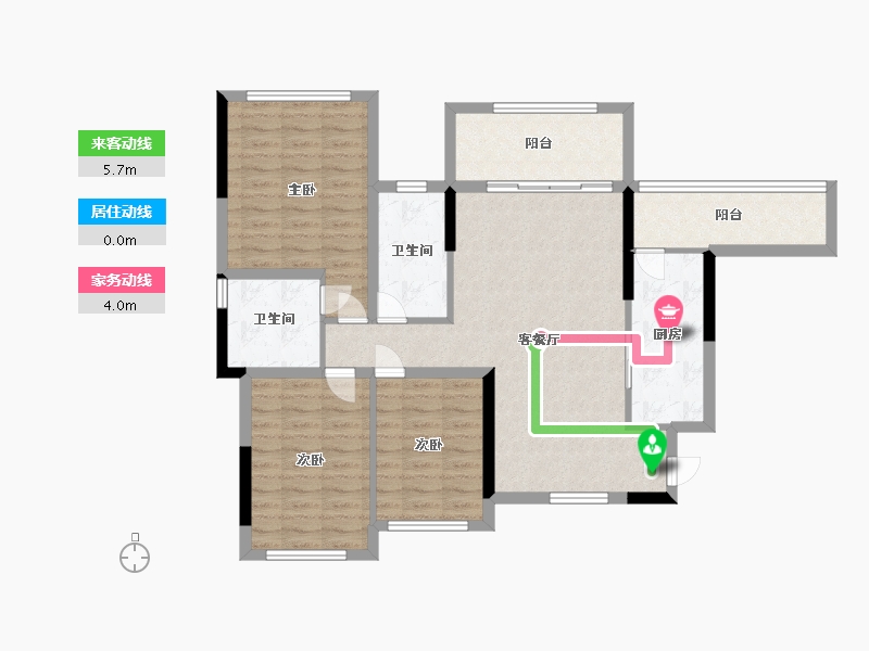 贵州省-贵阳市-四季贵州椿樘府-96.00-户型库-动静线