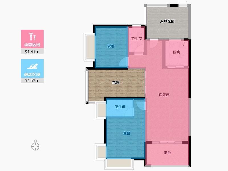 广东省-东莞市-新世纪上河居-109.00-户型库-动静分区