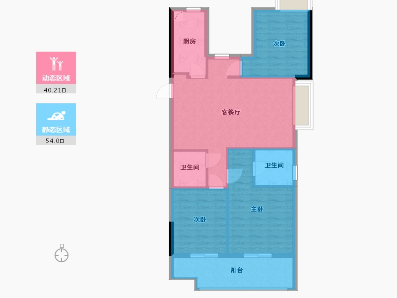 福建省-福州市-乌山九巷-89.00-户型库-动静分区