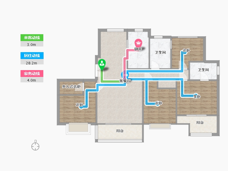 浙江省-宁波市-漫悦湾-102.00-户型库-动静线