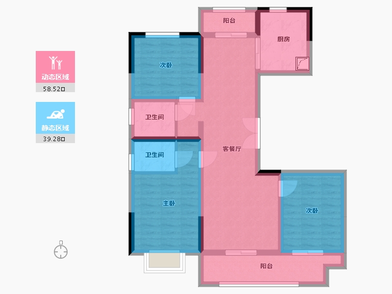 河南省-郑州市-住友-122.00-户型库-动静分区