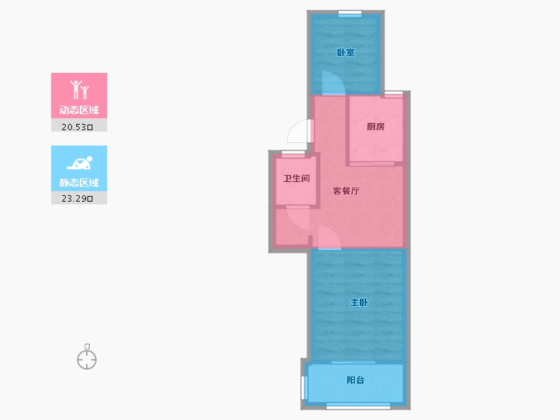 江苏省-南京市-芳草园-47.00-户型库-动静分区