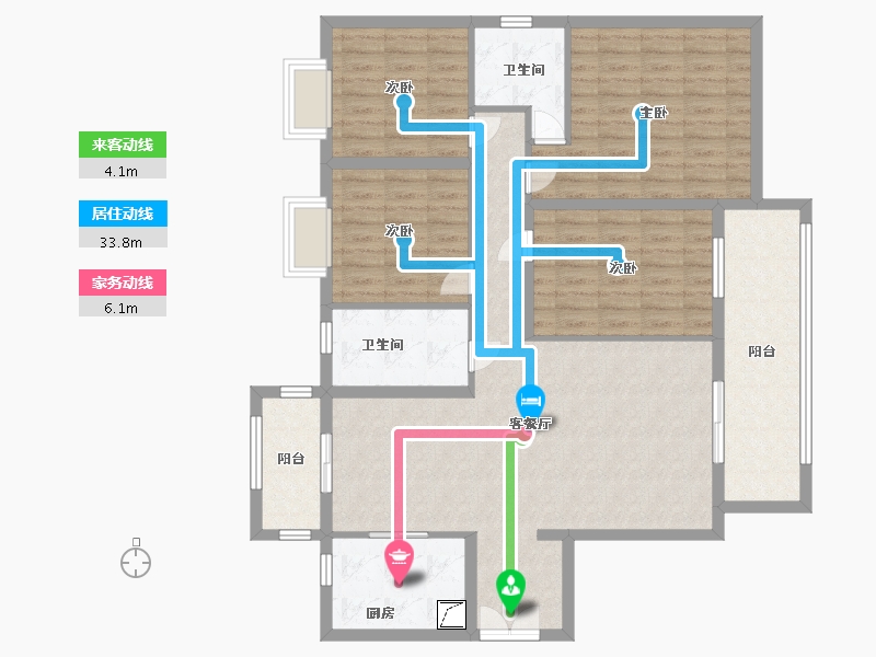 湖南省-岳阳市-颐华城-120.00-户型库-动静线