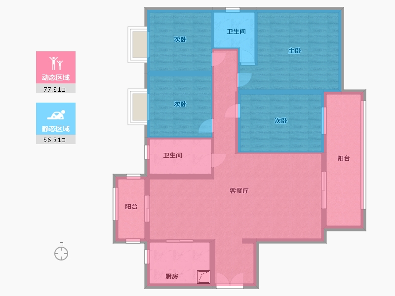 湖南省-岳阳市-颐华城-120.00-户型库-动静分区