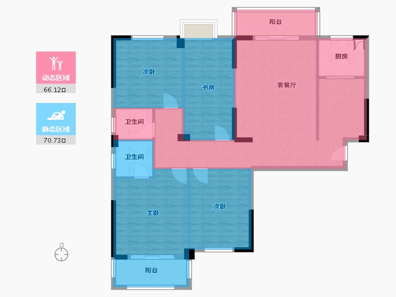 福建省-莆田市-苍口小区-125.31-户型库-动静分区