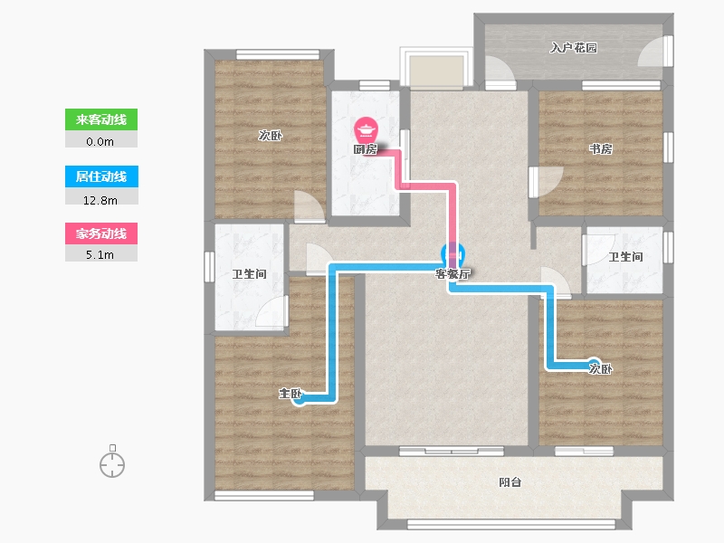 江西省-上饶市-龙都尚品-115.00-户型库-动静线