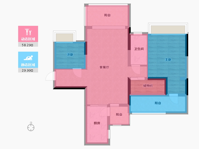 四川省-乐山市-铜雀台-78.35-户型库-动静分区