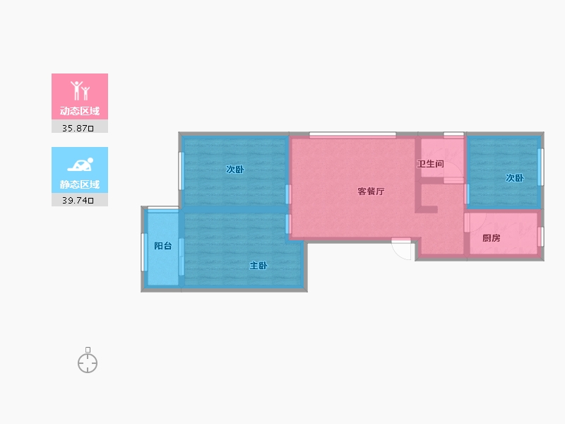 山西省-长治市-宏方苑-80.00-户型库-动静分区