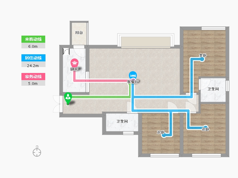 四川省-眉山市-铁投璟瑞府-86.00-户型库-动静线