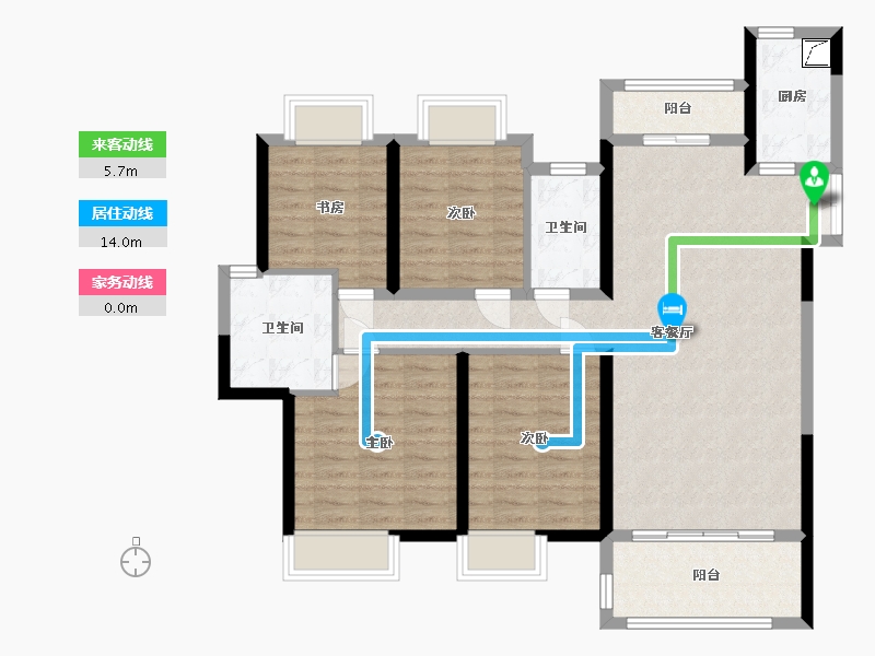 江西省-抚州市-御品中央-101.00-户型库-动静线