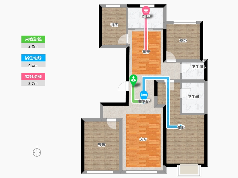 北京-北京市-测试-95.00-户型库-动静线