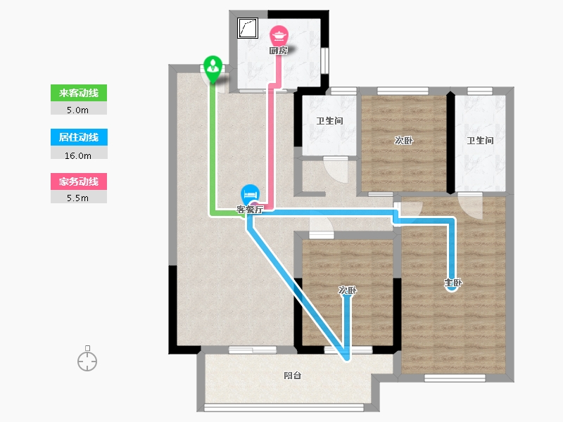 河南省-郑州市-望月府-93.24-户型库-动静线