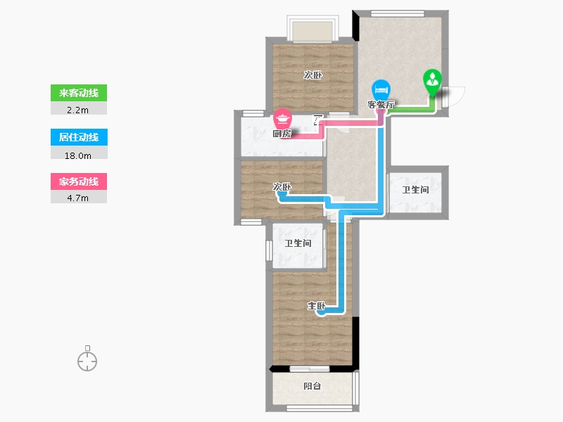 福建省-南平市-东方明珠-87.00-户型库-动静线