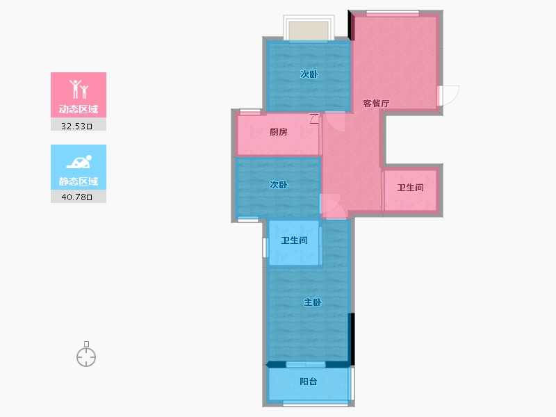 福建省-南平市-东方明珠-87.00-户型库-动静分区