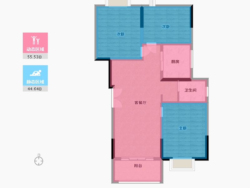 河南省-信阳市-金牛一号-90.00-户型库-动静分区