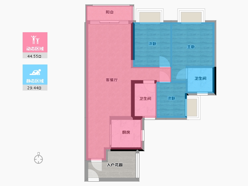 广东省-广州市-保利天汇-85.00-户型库-动静分区