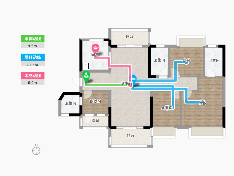 广东省-河源市-保利-120.00-户型库-动静线