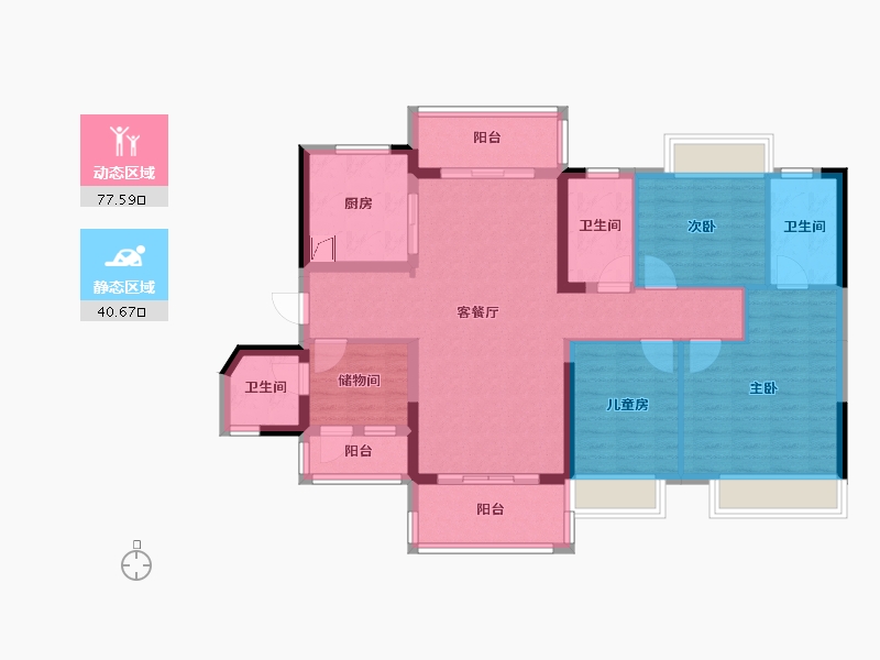 广东省-河源市-保利-120.00-户型库-动静分区