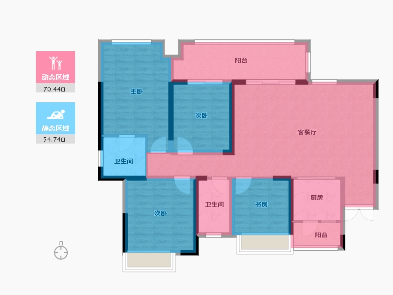 四川省-南充市-凤凰台-122.00-户型库-动静分区