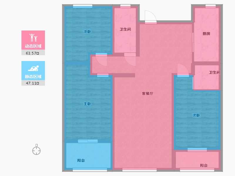 山东省-潍坊市-万家花园-98.00-户型库-动静分区