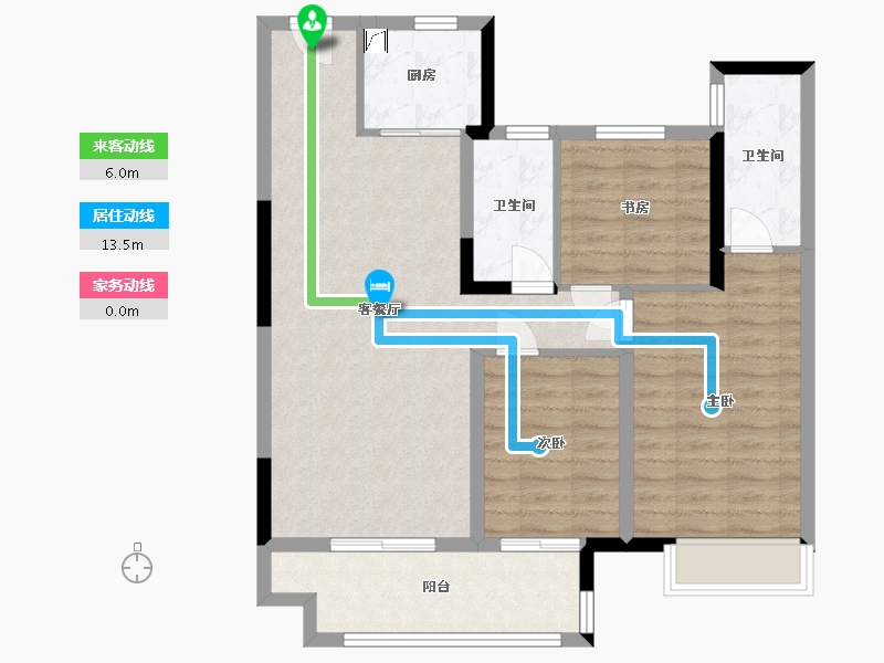 河南省-信阳市-御园-100.00-户型库-动静线