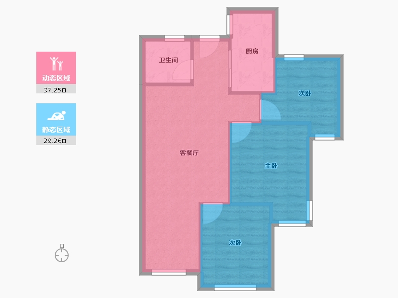 福建省-漳州市-阳光城-55.00-户型库-动静分区