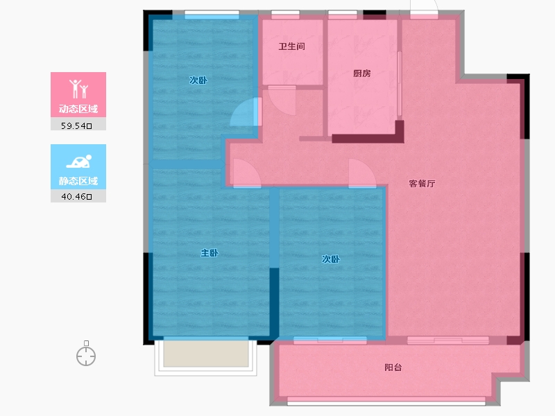 安徽省-宿州市-悦-90.00-户型库-动静分区