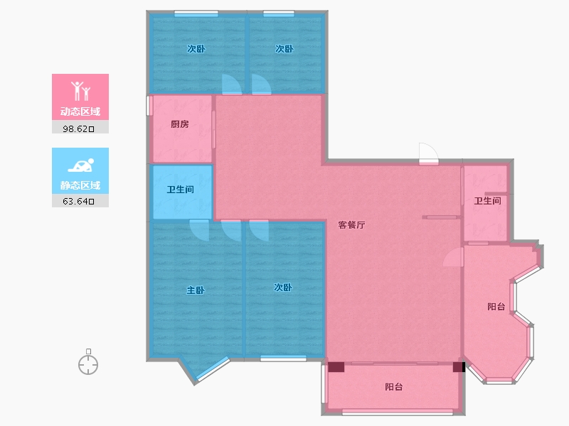 山东省-临沂市-新港龙庭-150.00-户型库-动静分区