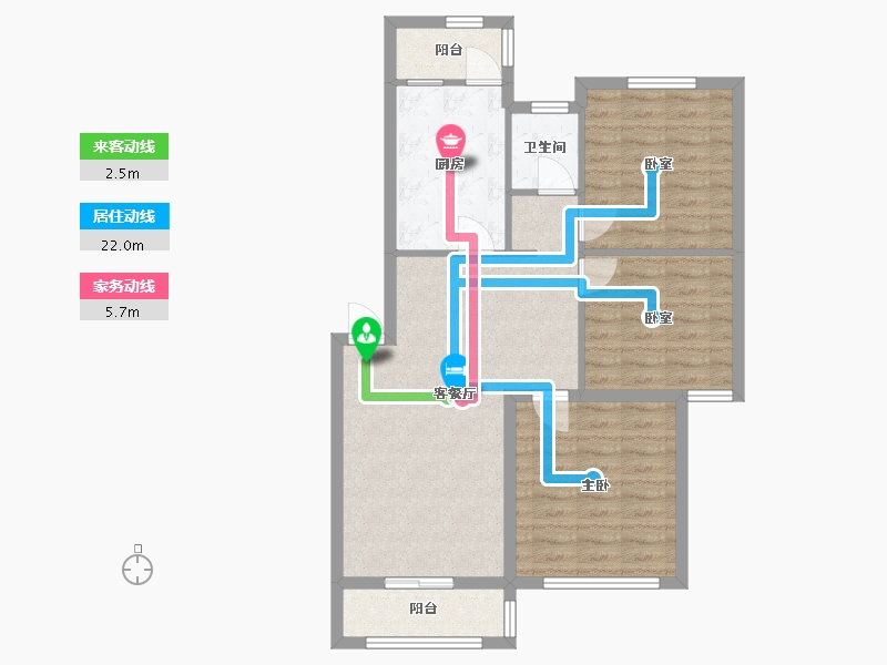 安徽省-合肥市-和明雅居-90.00-户型库-动静线