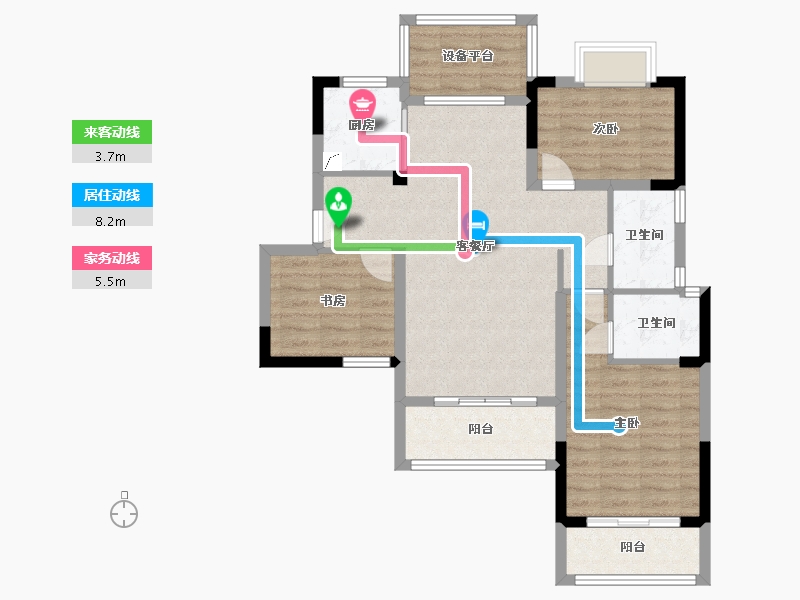 湖北省-十堰市-华西城-98.00-户型库-动静线