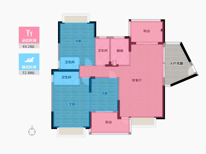 广东省-阳江市-尚品珑湾-136.00-户型库-动静分区