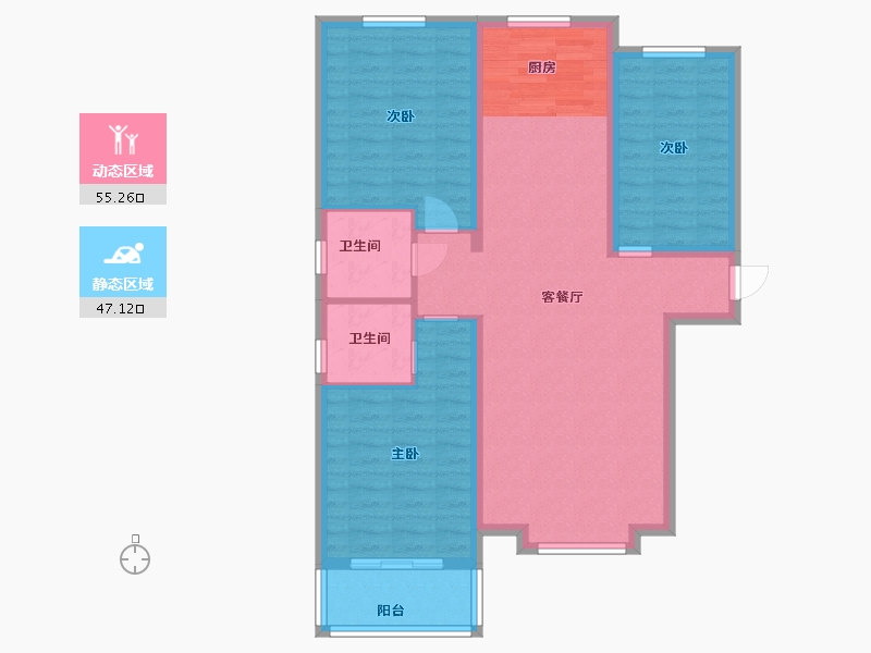 河北省-保定市-开元科技城-92.00-户型库-动静分区