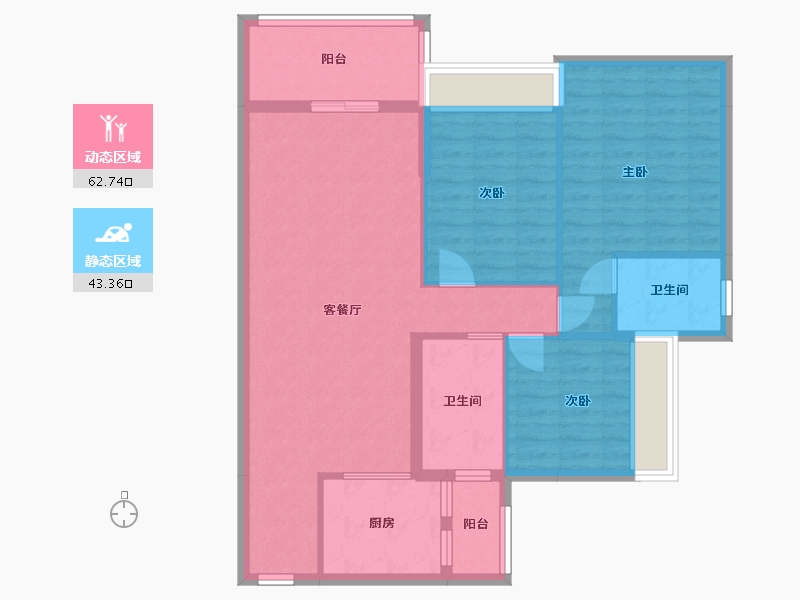 广东省-云浮市-创宇汇景城-102.13-户型库-动静分区