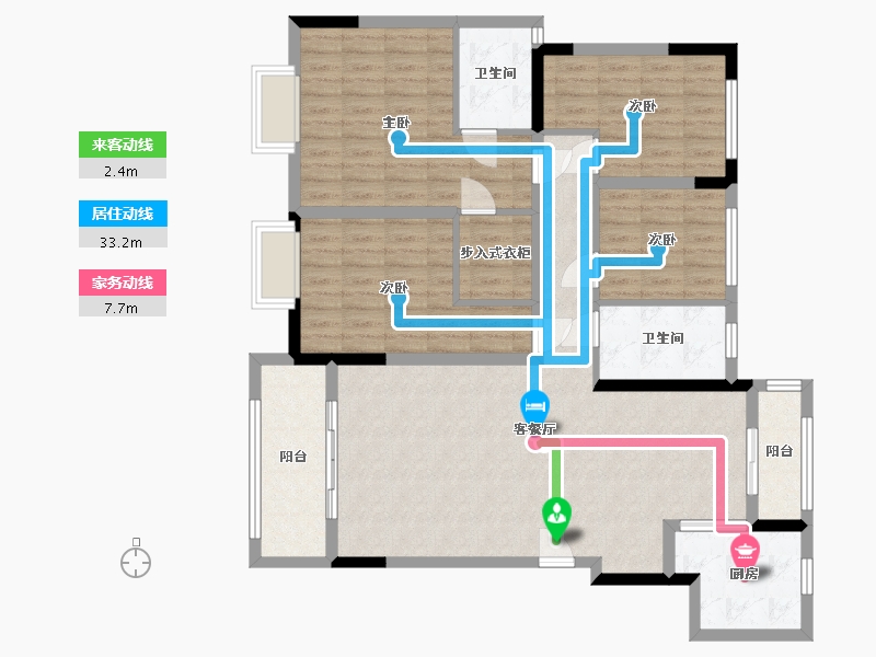 河南省-焦作市-九鼎毓秀-125.00-户型库-动静线