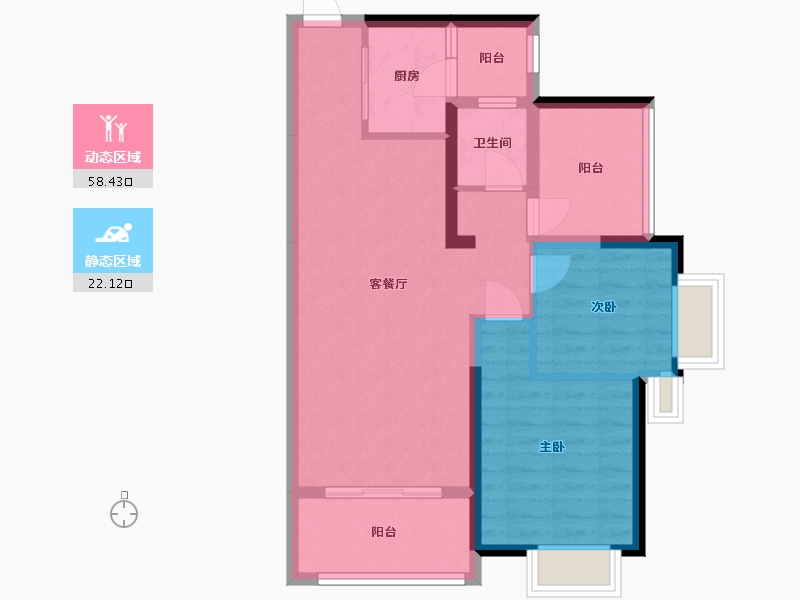 广东省-惠州市-中海凯旋城-79.00-户型库-动静分区