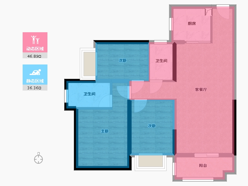 广东省-珠海市-尖峰-72.00-户型库-动静分区