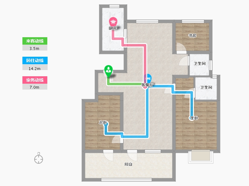 山东省-济宁市-瑞马国风-120.00-户型库-动静线