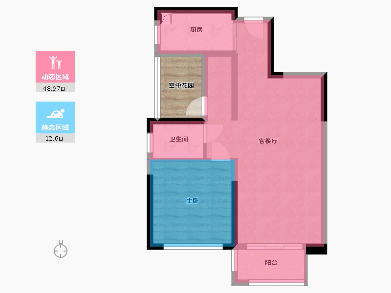 湖南省-长沙市-国泰九龙湾-62.00-户型库-动静分区