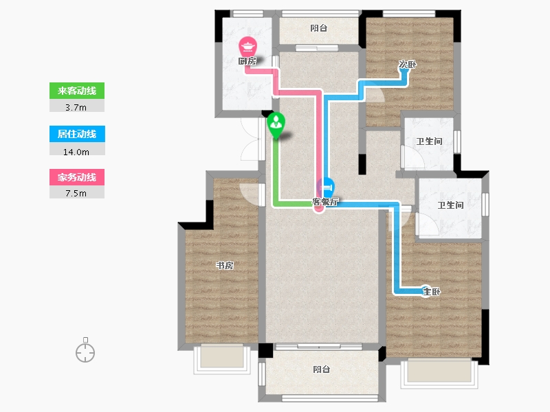 江西省-九江市-明珠花园-101.50-户型库-动静线