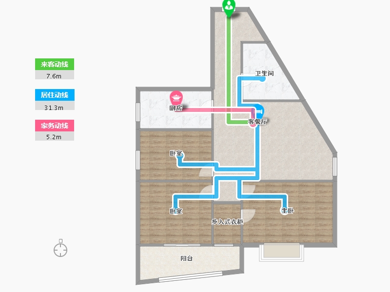 河南省-郑州市-黄河路85号院-116.00-户型库-动静线